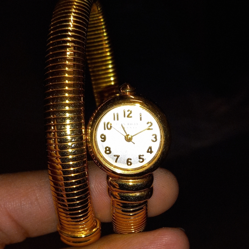 Joan Rivers Gold Cuff watch